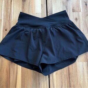 Yogalicious Black Athletic Shorts Lightweight Performance